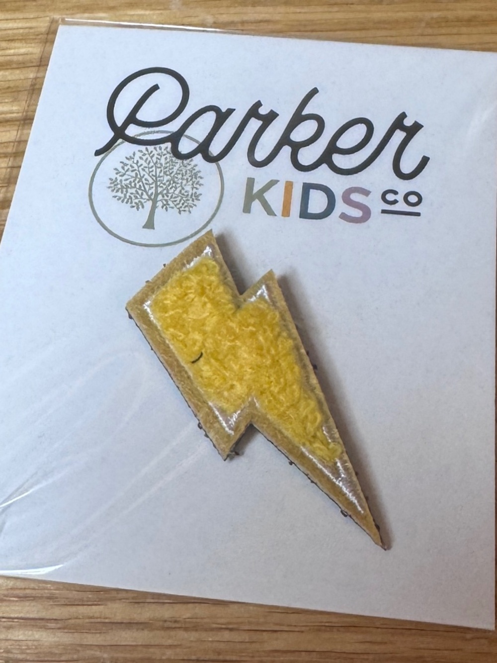 New Parker Kids Co Patch Lighting Bolt 1 1/2 In DIY Sewing Embroidered Patch